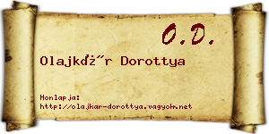 Olajkár Dorottya névjegykártya